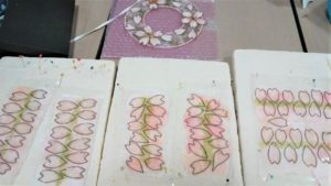 サンケイリビング西宮ステンドフラワー講座