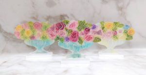 フロスティングフラワー®のミニローズポット